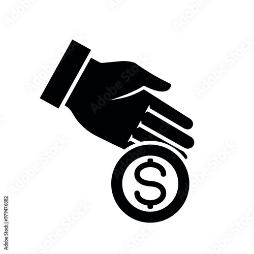 Giving icon. Donation icon. Charity