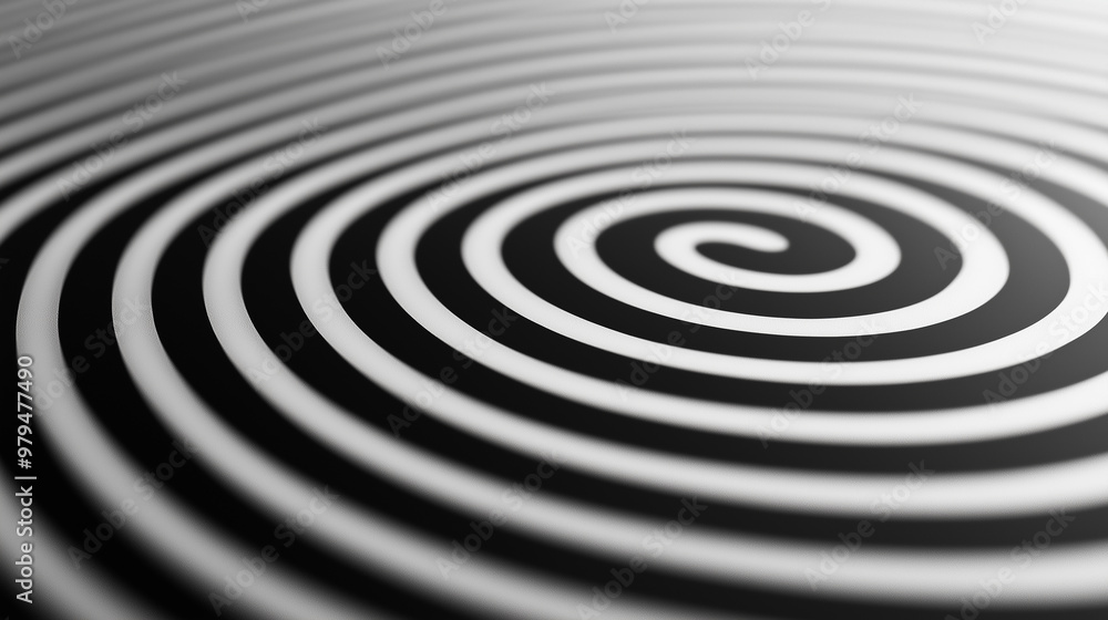 Abstract spiral pattern creating dizzying optical illusion Abstract spiral pattern creating dizzying optical illusion