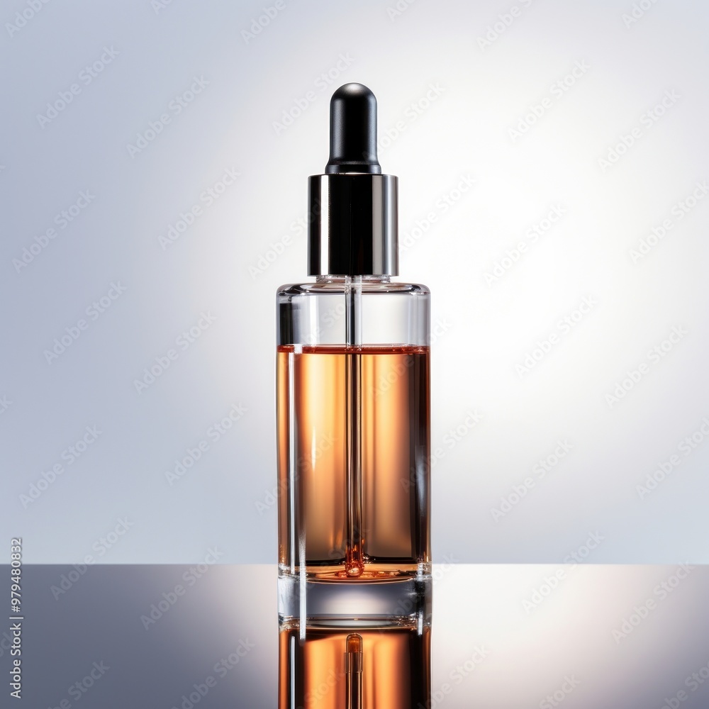 Serum bottle with dropper cosmetics perfume still life. Serum bottle with dropper cosmetics perfume still life.