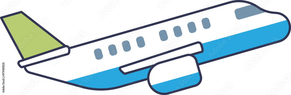 Side view of a jet plane taking off, symbolizing travel and aviation. Side view of a jet plane taking off, symbolizing travel and aviation.