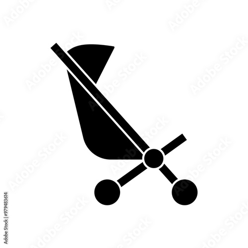Kid carriage icon