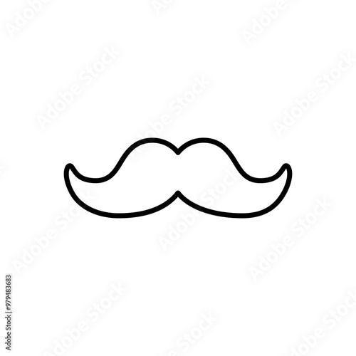 Man moustache icon