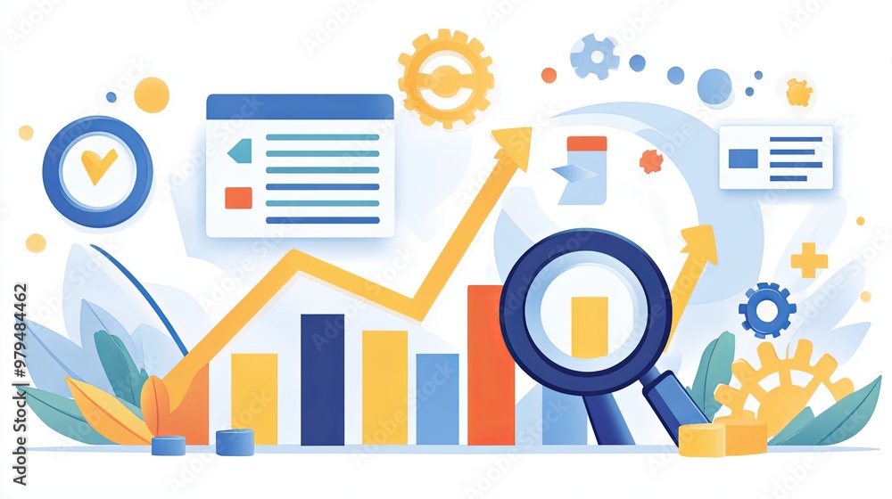 Graphic illustrating the upward trend of a website's visibility in search engine rankings, emphasizing increased performance and online presence. Graphic illustrating the upward trend of a website's visibility in search engine rankings, emphasizing increased performance and online presence.