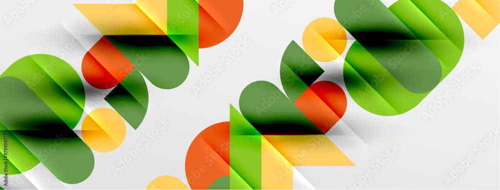 Round shapes, circles and lines minimal geometric background. Vector Illustration For Wallpaper, Banner, Background, Card, Book Illustration, landing page Round shapes, circles and lines minimal geometric background. Vector Illustration For Wallpaper, Banner, Background, Card, Book Illustration, landing page
