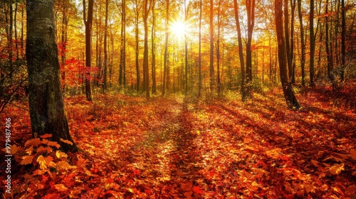 Autumnal Forest Path