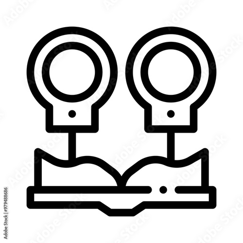 criminal line icon