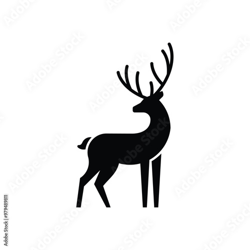deer silhouette vector