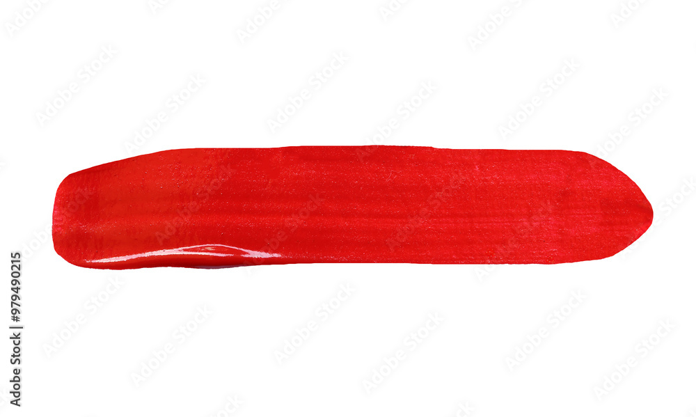 Red brush isolated with transparent image. Red brush isolated with transparent image.