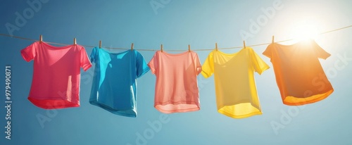 The Clothes Hanging in Sunlight