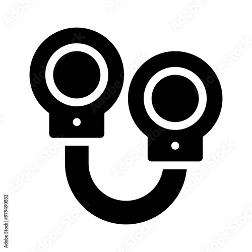 shackles glyph icon