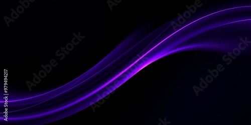 Abstract purple wave on a black background.