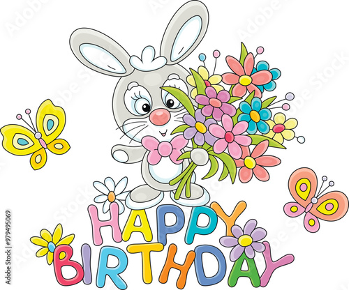 Happy birthday card with a ...