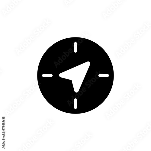 Black compass icon