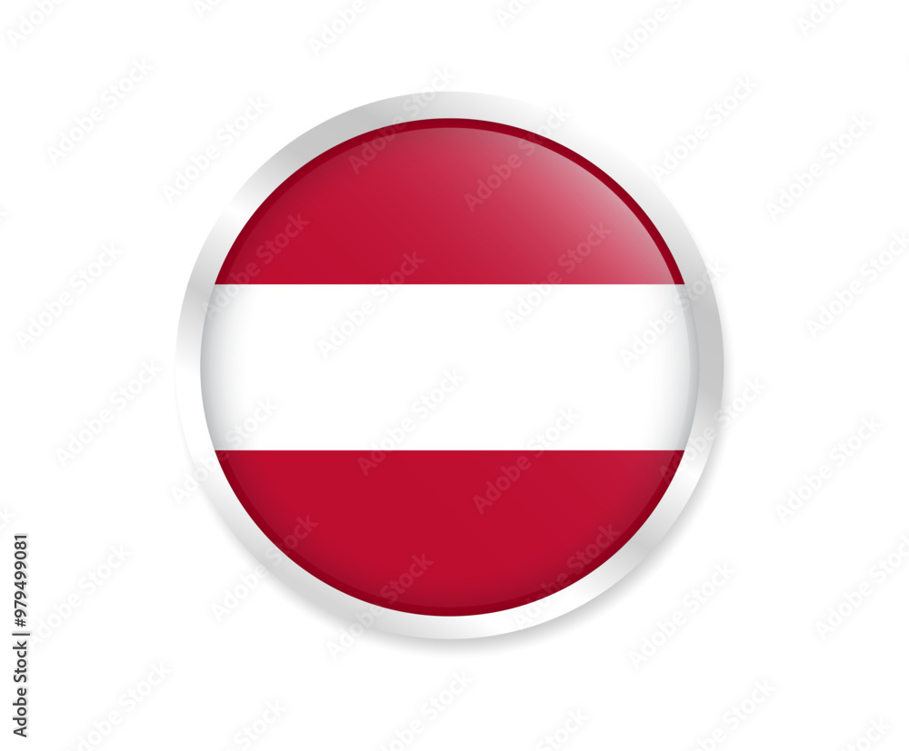 Flag of Austria. Round flag. Flag icon. Circle flag icon logo vector illustration EPS Flag of Austria. Round flag. Flag icon. Circle flag icon logo vector illustration EPS