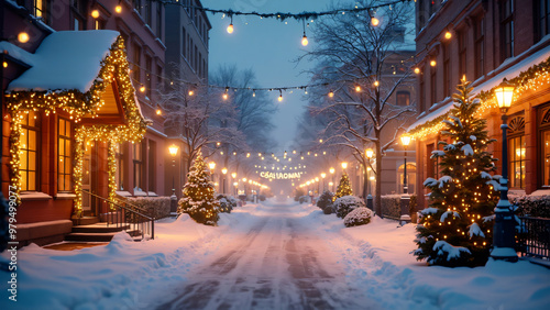 Isolated empty Christmas background for your text