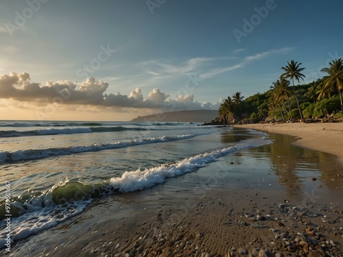 Wallpaper Mural Bali's Diamond Beach, known for its crystal-clear waters and rock formations. Torontodigital.ca