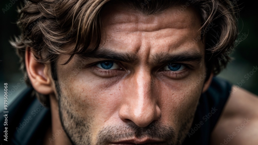 Fototapeta premium face, handsome, model, male