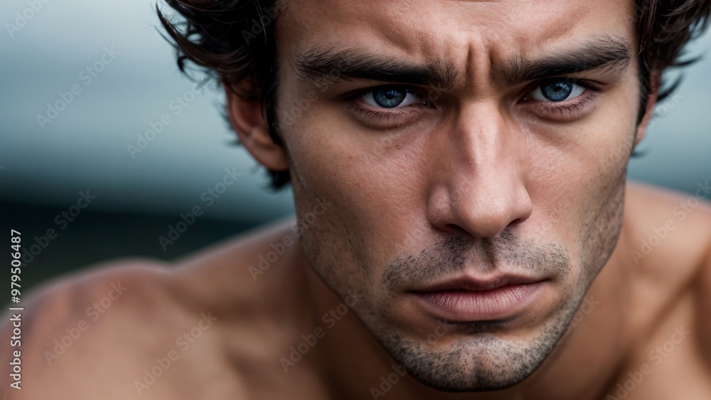 Obraz premium face, handsome, model, male