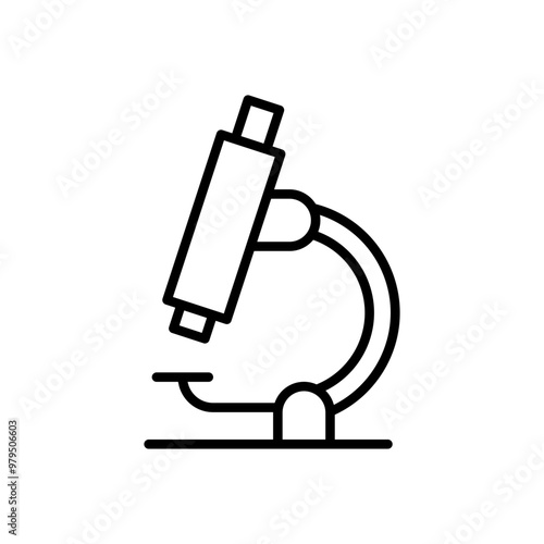 Isolated microscope icon