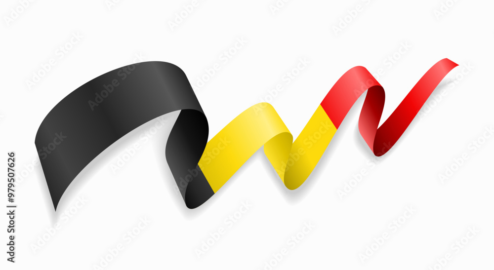 Belgian flag wavy abstract background. Vector illustration. Belgian flag wavy abstract background. Vector illustration.