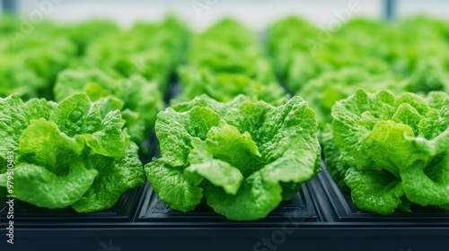 Hydroponic farming with automation photo