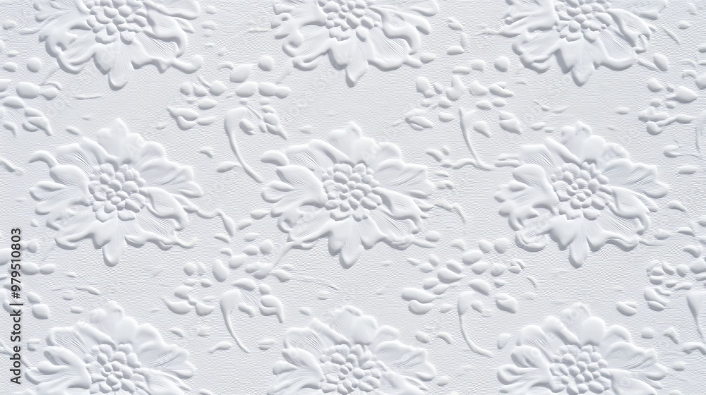 3D Baroque Pattern Background. Light Ornate Wallpaper. 3D Baroque Pattern Background. Light Ornate Wallpaper.