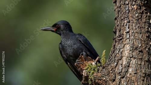 Black woodpecker (Dryocopus martius).