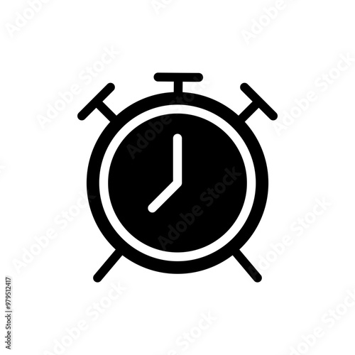 Black alarm clock