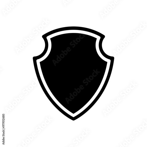 Old fashioned shield emblem