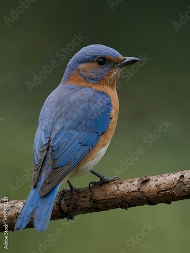 Bluebird perched.