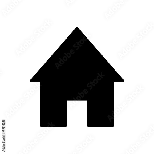 Black home icon