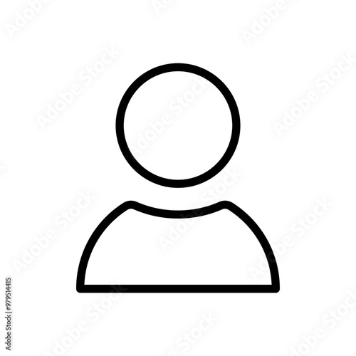 Isolated user avatar sign