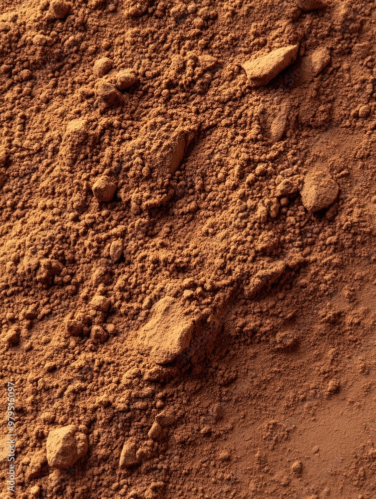 Obraz premium Rich Brown Soil with Rocks