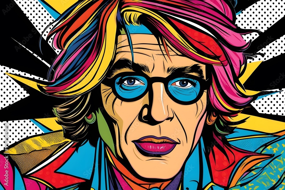 Pop Art Explosion Portrait Pop Art Explosion Portrait