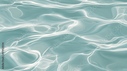 Seamless water surface with soft waves for product focus. photo