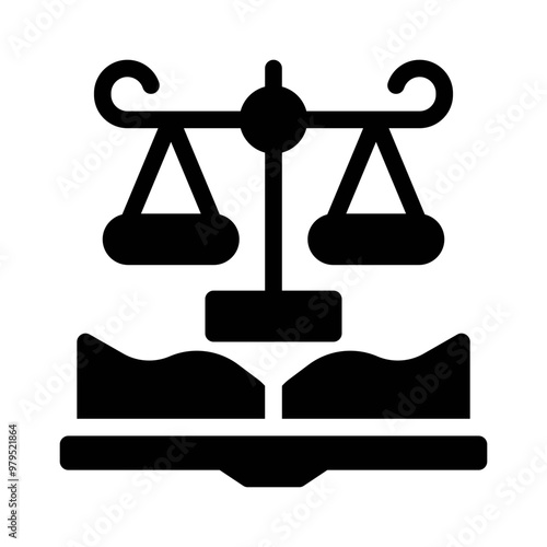 law book glyph icon
