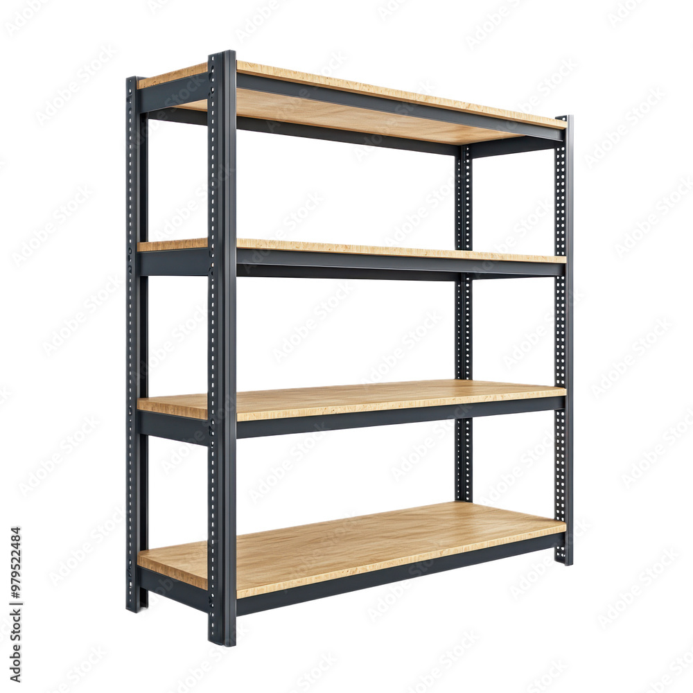 Office Storage Shelves side view isolate on transparent background Office Storage Shelves side view isolate on transparent background