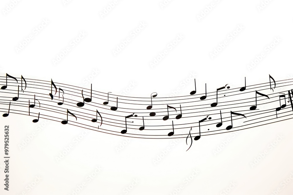 Note of music white background transportation performance. Note of music white background transportation performance.