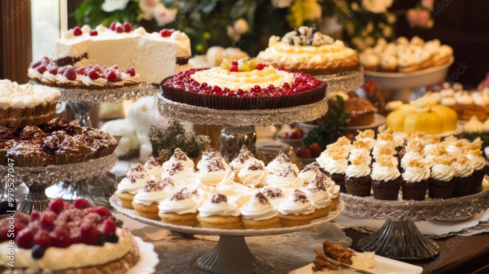 A Festive Spread of Delectable Cakes and Cupcakes A Festive Spread of Delectable Cakes and Cupcakes