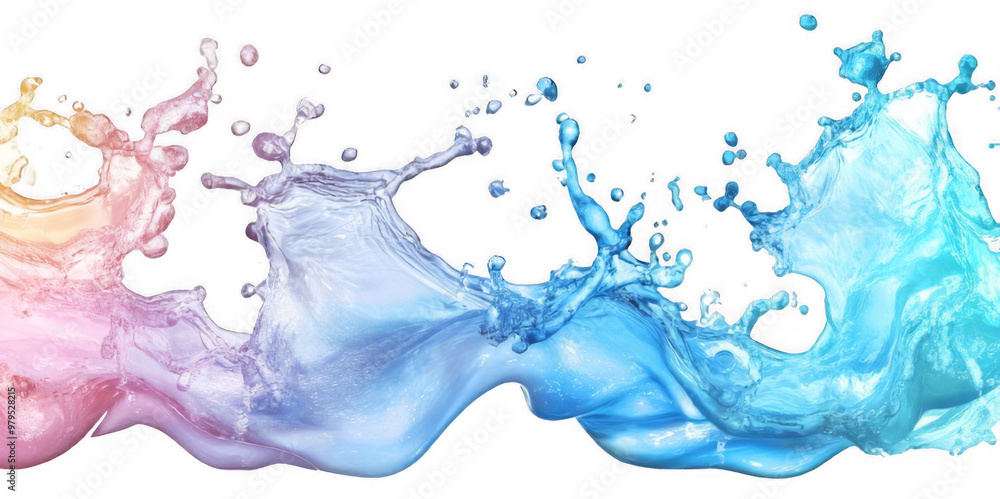 Abstract Water Wave Art, Crystal Clear Liquid Swirl and Motion Design On transparent Background Abstract Water Wave Art, Crystal Clear Liquid Swirl and Motion Design On transparent Background