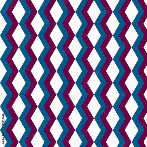 Colorful seamless repeat pattern with abstract minimalist geometric style