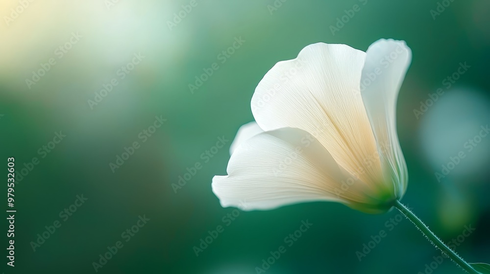 A white flower in sharp focus against a softly blurred background, with an overlaid blurred image of another flower behind it A white flower in sharp focus against a softly blurred background, with an overlaid blurred image of another flower behind it