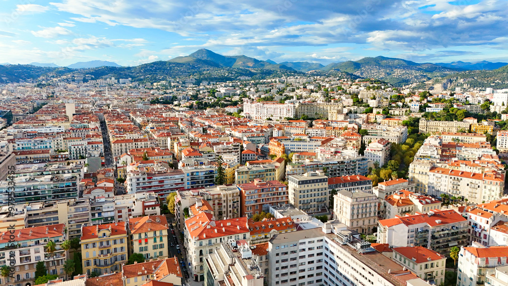 Obraz premium Nice, France - bird's eye view