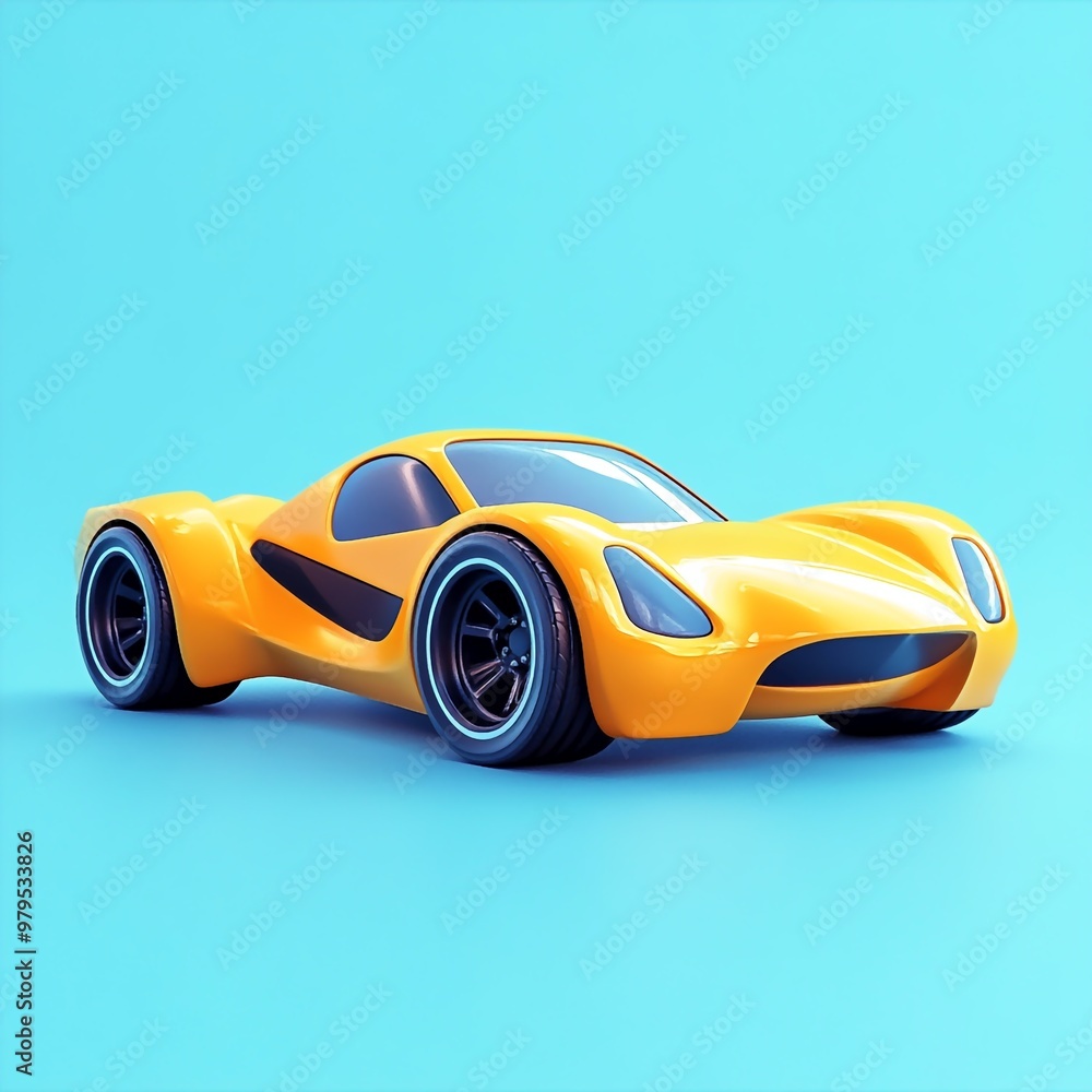 3D Sports Car Icon: High Performance Vehicle for Speed Illustration Logo 3D Sports Car Icon: High Performance Vehicle for Speed Illustration Logo