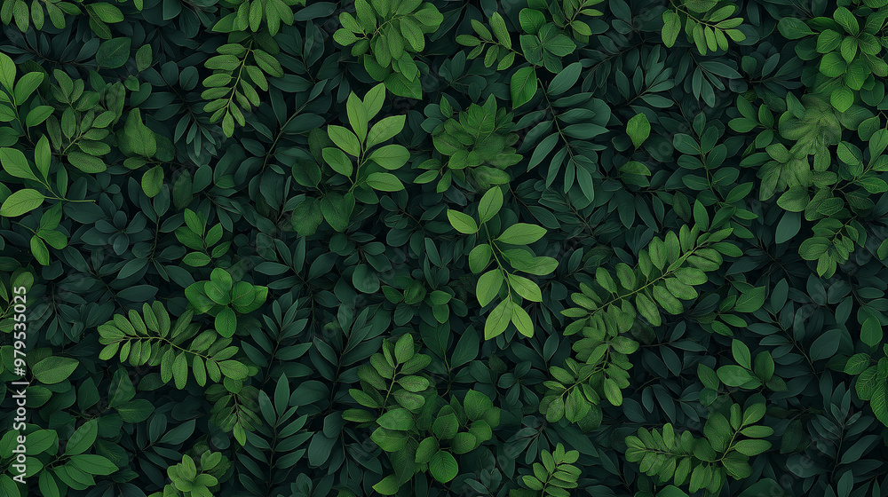 A green leafy background with a large green leaf in the center A green leafy background with a large green leaf in the center