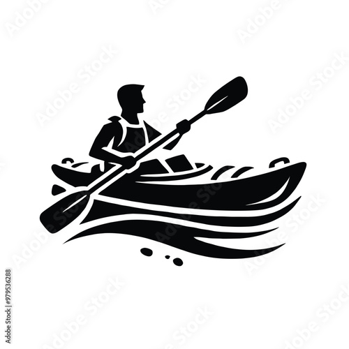 Kayaker Exploring Waterways