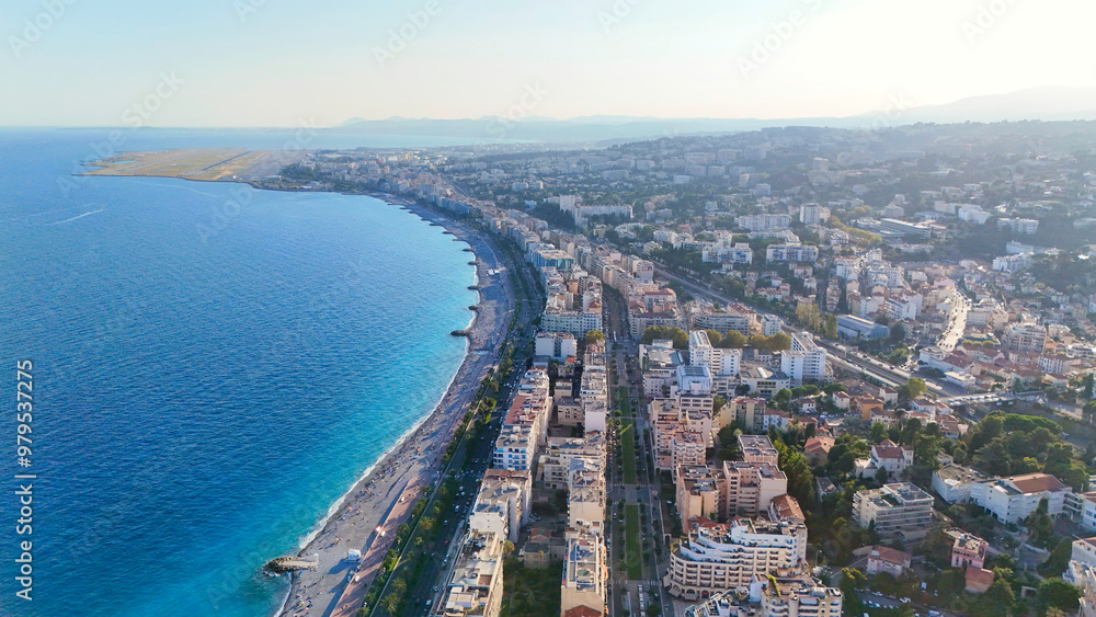 Fototapeta premium Nice, France - bird's eye view