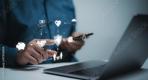 Foto Best standard quality control and insurance protection concept
