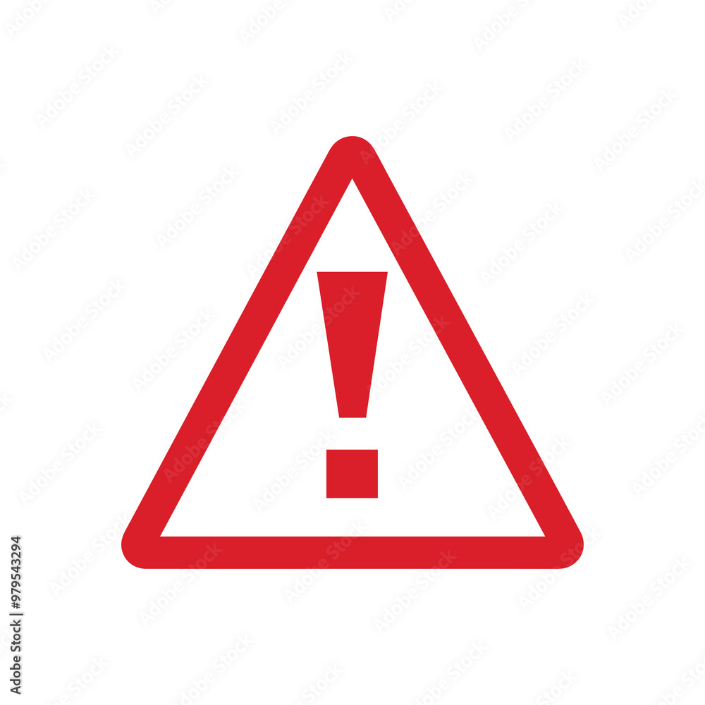 Warning mark icon stop point road element design. Warning mark icon stop point road element design.