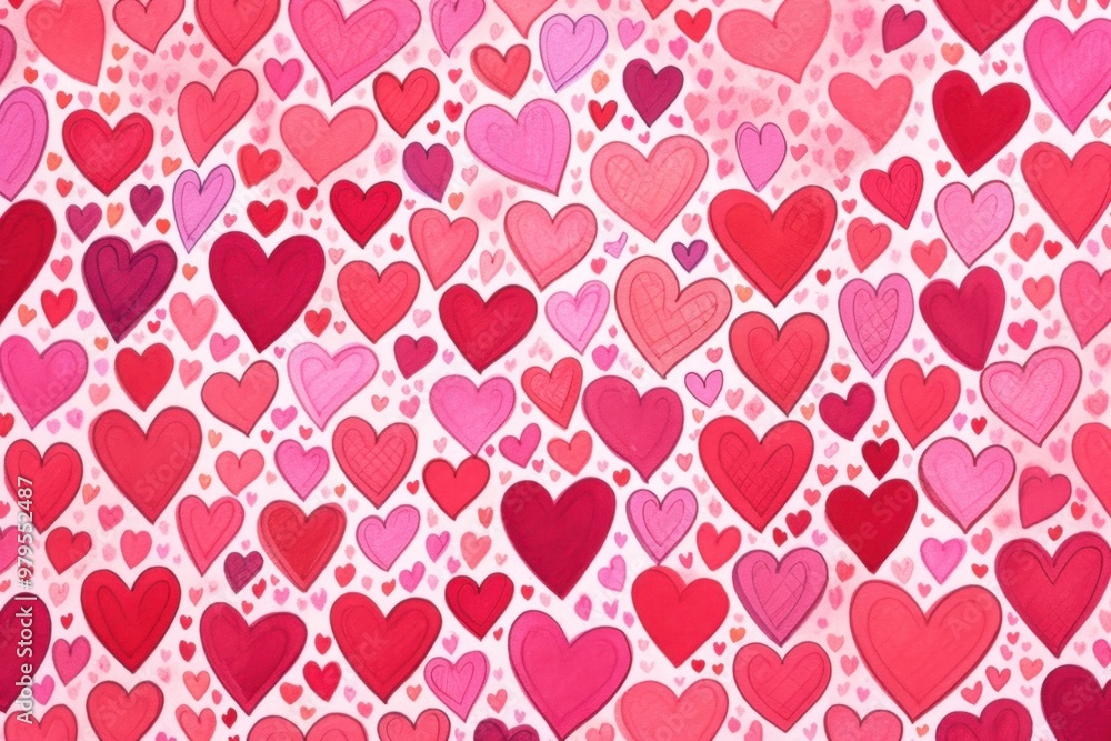 Heart pattern backgrounds pink.
